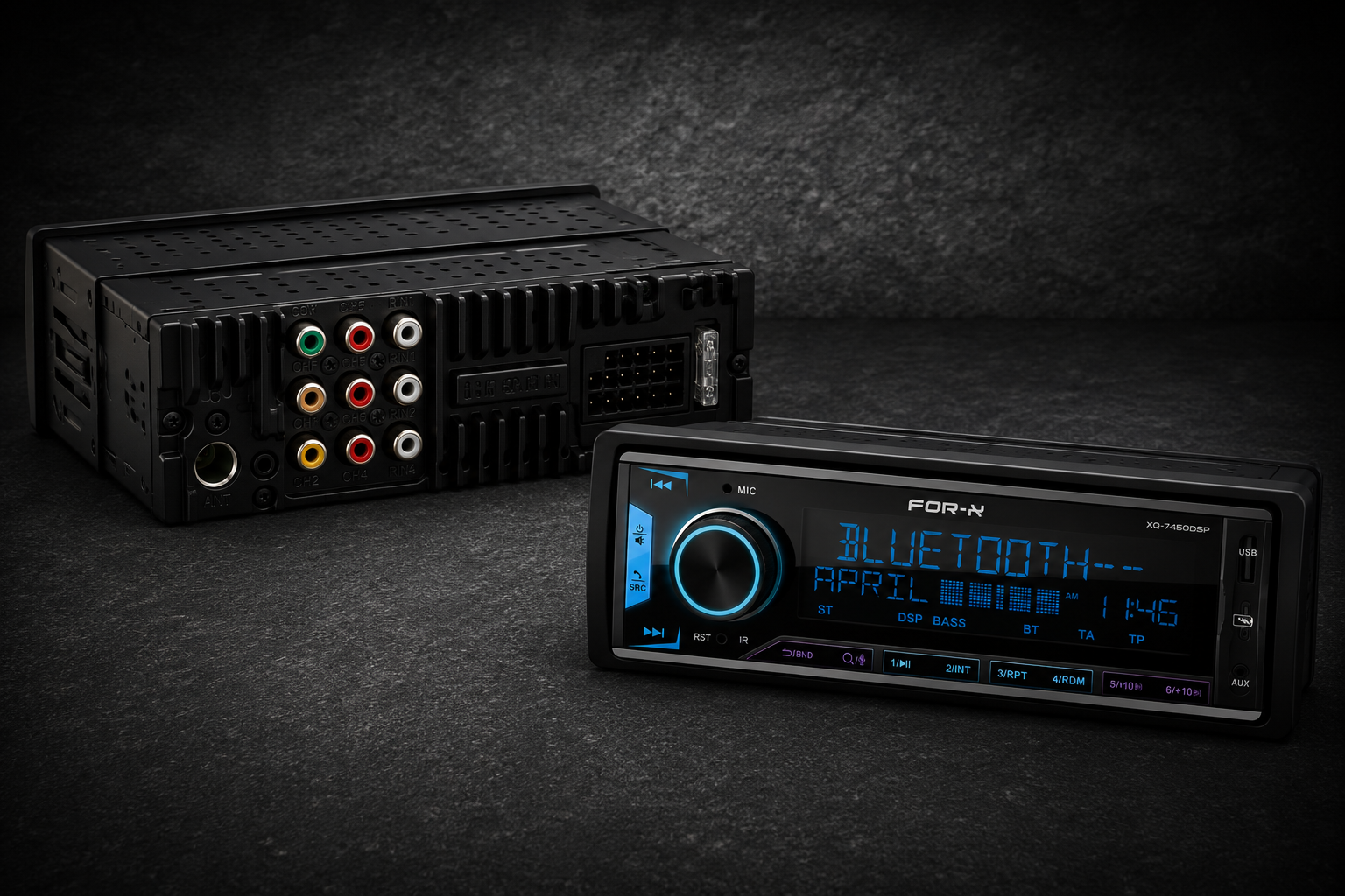 Autoradio 8 sorties 4 Volts For X XQ-7450DSP